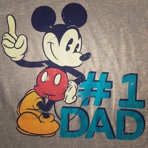 Disney Mickey Mouse T Shirt #1 Dad Fathers Day